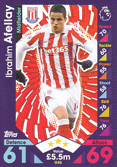 Ibrahim Afellay Stoke City 2016/17 Topps Match Attax Extra  #U45